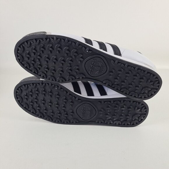 adidas Originals SAMOA Lea White Black Mens Shoes Lthr Sneakers Size 7.5 - Picture 9 of 11